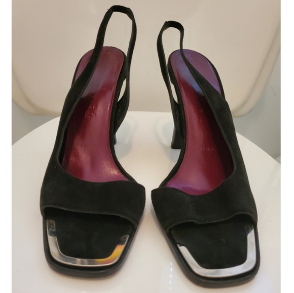 Jil Sander Black and Silver Sandals - Picture 2 of 8